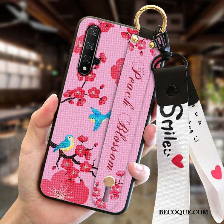 Huawei Nova 5t Silicone Nouveau Mode Rose Incassable Coque De Téléphone