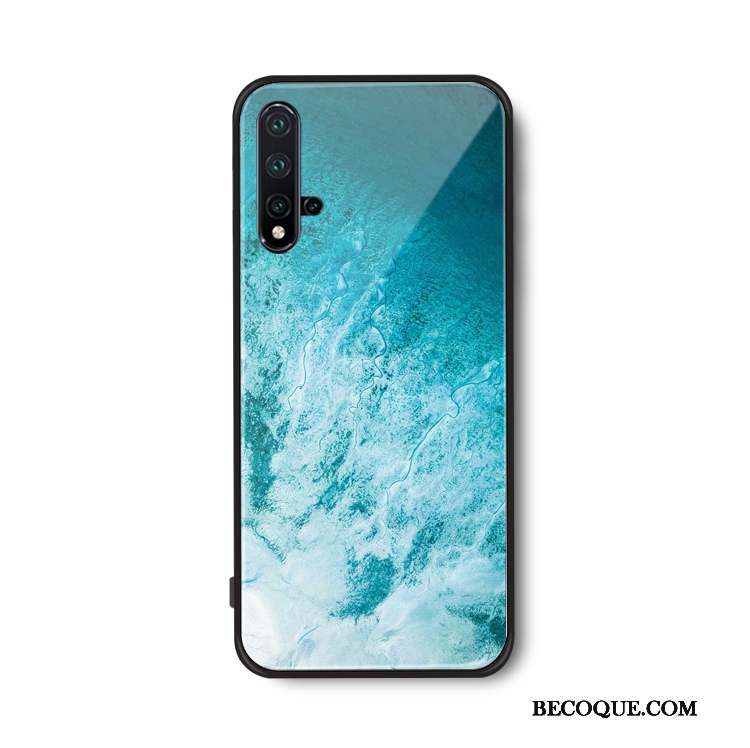 Huawei Nova 5t Tout Compris Bleu Art Net Rouge Coque De Téléphone Vent