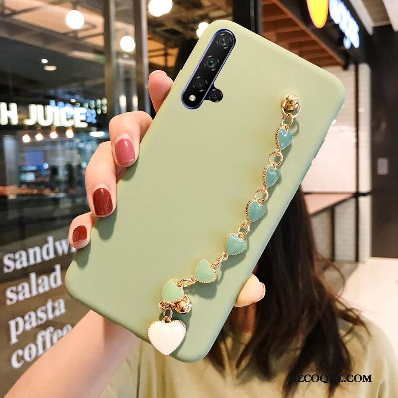 Huawei Nova 5t Vert Net Rouge Coque Fluide Doux Vent Mode