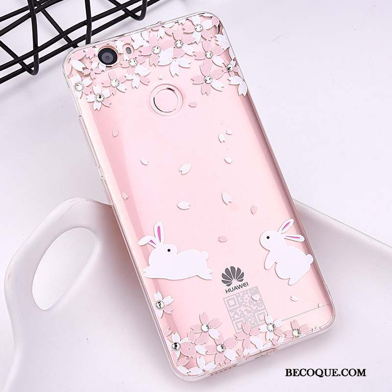 Huawei Nova Fluide Doux Silicone Jeunesse Coque De Téléphone Rose