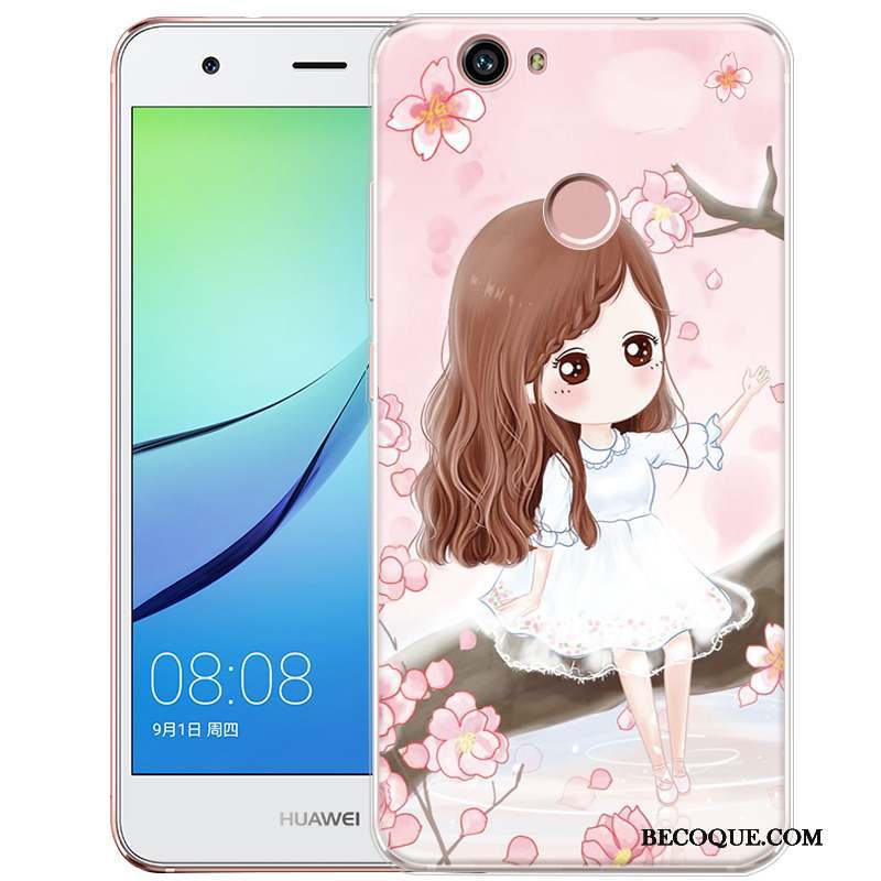 Huawei Nova Silicone Coque De Téléphone Gaufrage Fluide Doux Dessin Animé Protection