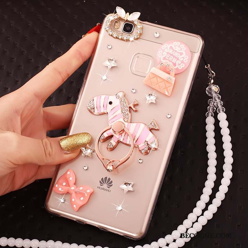 Huawei Nova Étui Coque De Téléphone Tout Compris Cristal Rose Protection