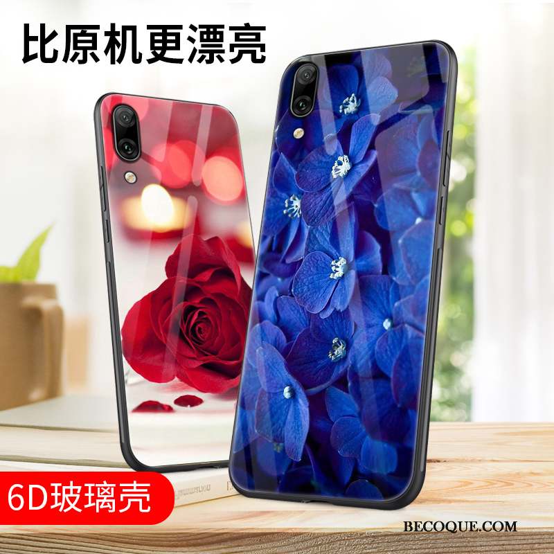 Huawei P Smart+ 2019 Coque Créatif Étui Bleu Marin Tout Compris Incassable Personnalité