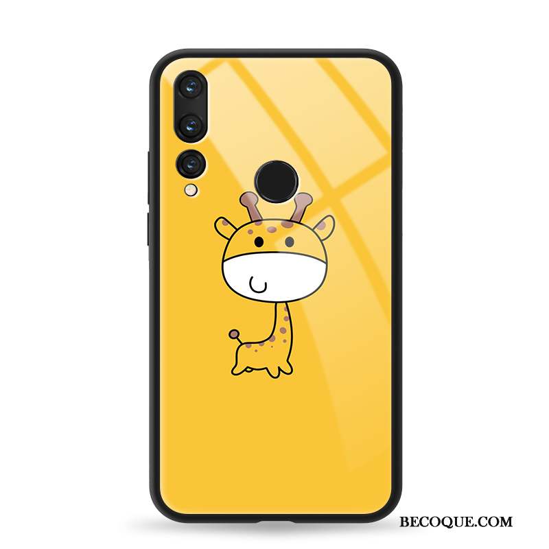 Huawei P Smart+ 2019 Coque Miroir Dessin Animé Tout Compris Incassable Pu Simple