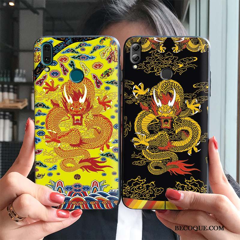 Huawei P Smart+ 2019 Coque Ornements Suspendus Robes Incassable Style Chinois Étui Protection