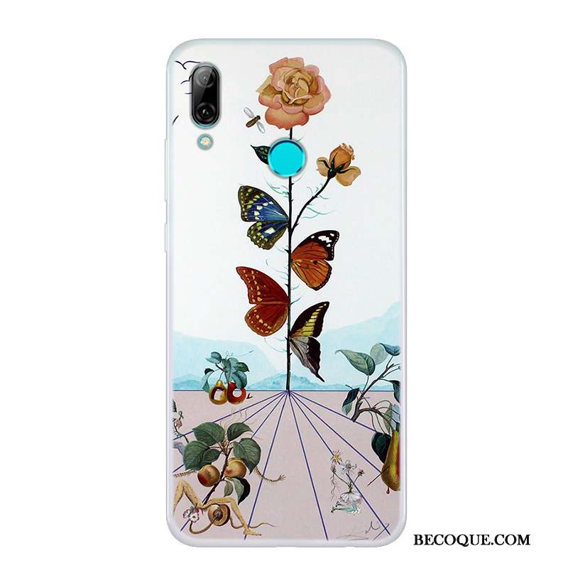 Huawei P Smart 2019 Peinture Blanc Coque De Téléphone Nouveau Transparent Simple