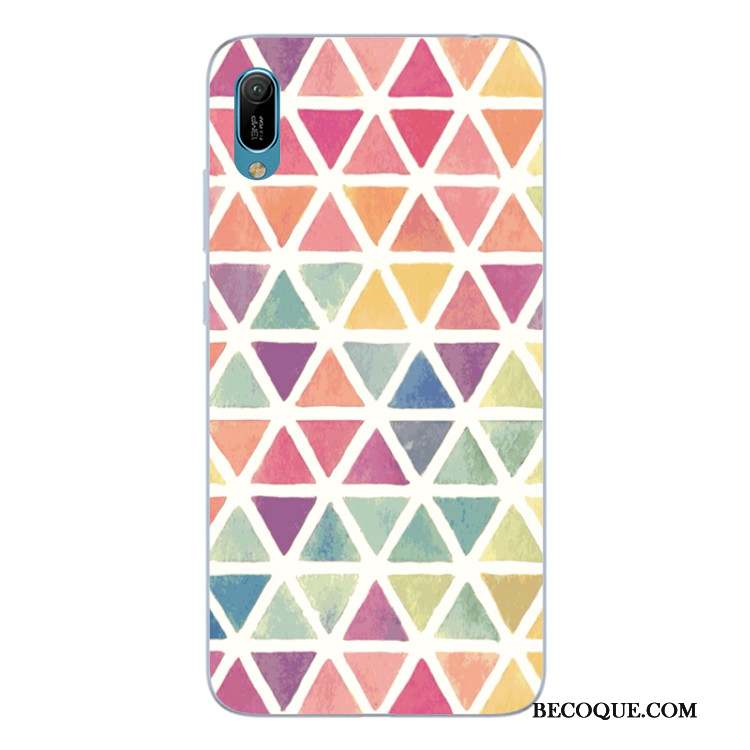 Huawei P Smart+ 2019 Silicone Coque Créatif Incassable Multicolore De Téléphone