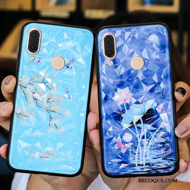 Huawei P Smart 2019 Tout Compris Tendance Étui Bleu Protection Coque De Téléphone