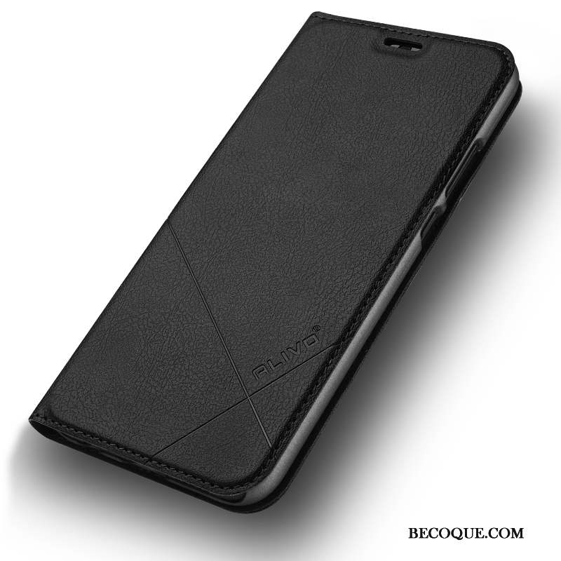 Huawei P Smart+ Clamshell Coque Noir Étui Tout Compris Incassable