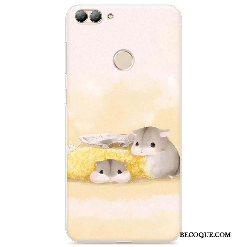 Huawei P Smart Coque De Téléphone Protection Rose Dessin Animé Étui Silicone