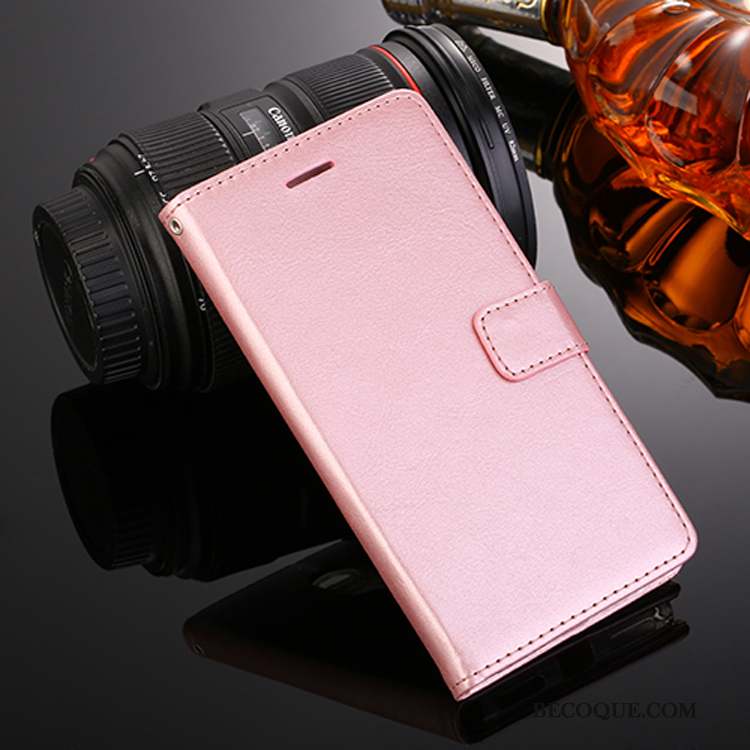 Huawei P Smart Coque Housse Étui Rose Fluide Doux Étui En Cuir Tout Compris