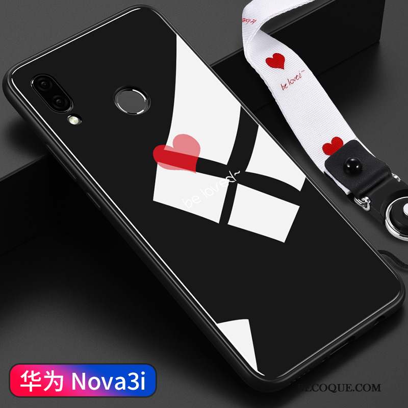 Huawei P Smart+ Créatif Tout Compris Incassable Coque De Téléphone Noir Personnalité