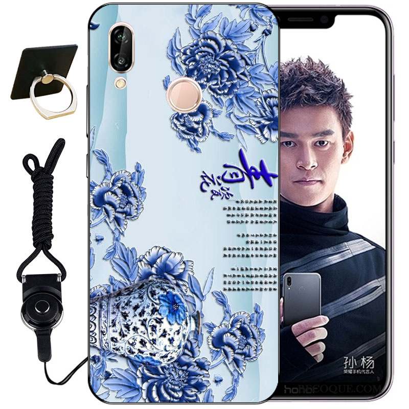 Huawei P Smart+ Gaufrage Mignonne Tout Compris Incassable Coque Étui