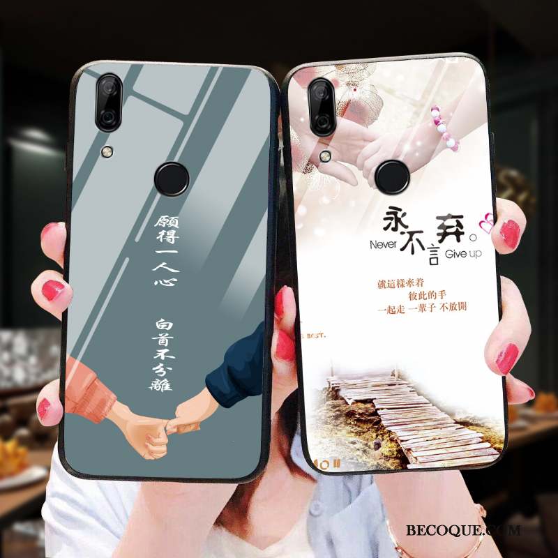 Huawei P Smart Z Coque Créatif Protection Verre Tout Compris Personnalité Miroir