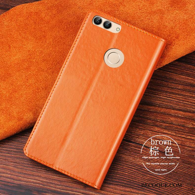 Huawei P Smart Étui Clamshell Coque De Téléphone Étui En Cuir Protection Incassable