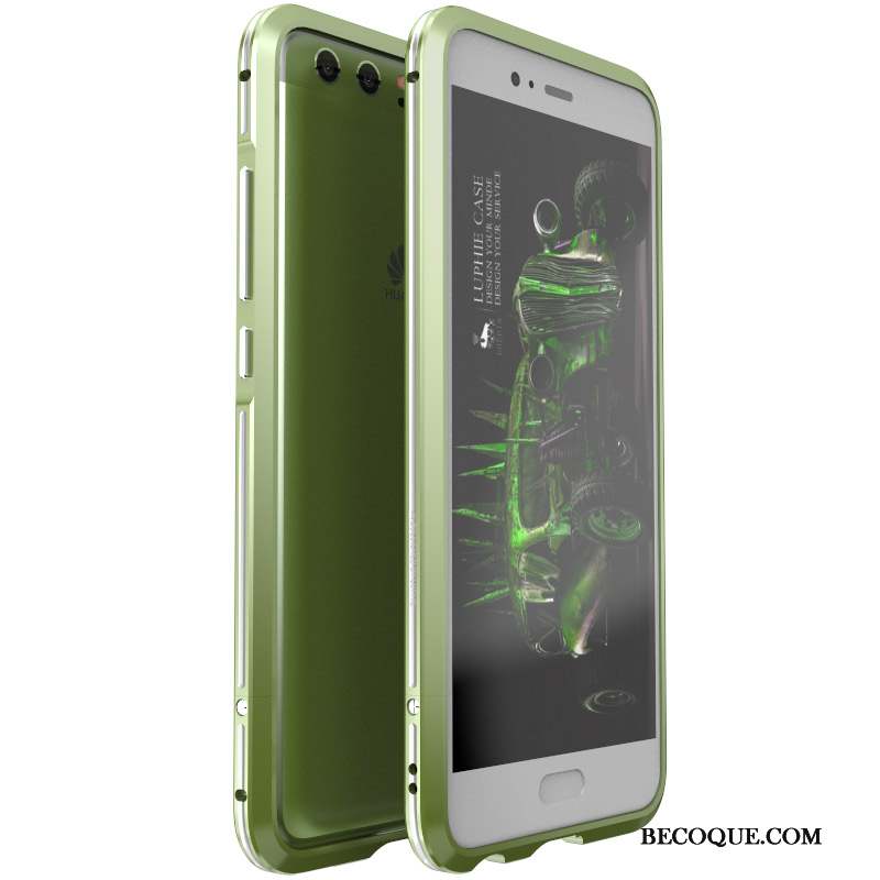 Huawei P10 Coque De Téléphone Personnalité Tout Compris Incassable Border Vert