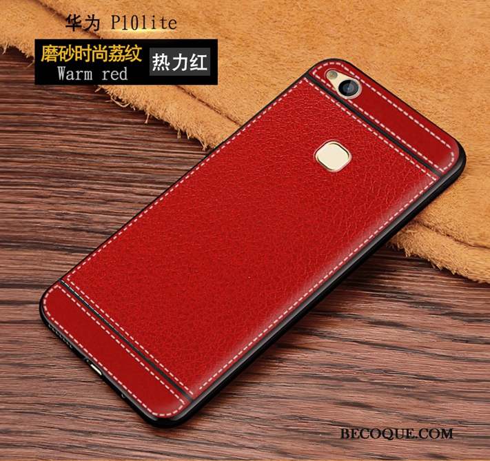 Huawei P10 Lite Incassable Coque Fluide Doux De Téléphone Modèle Fleurie Rouge