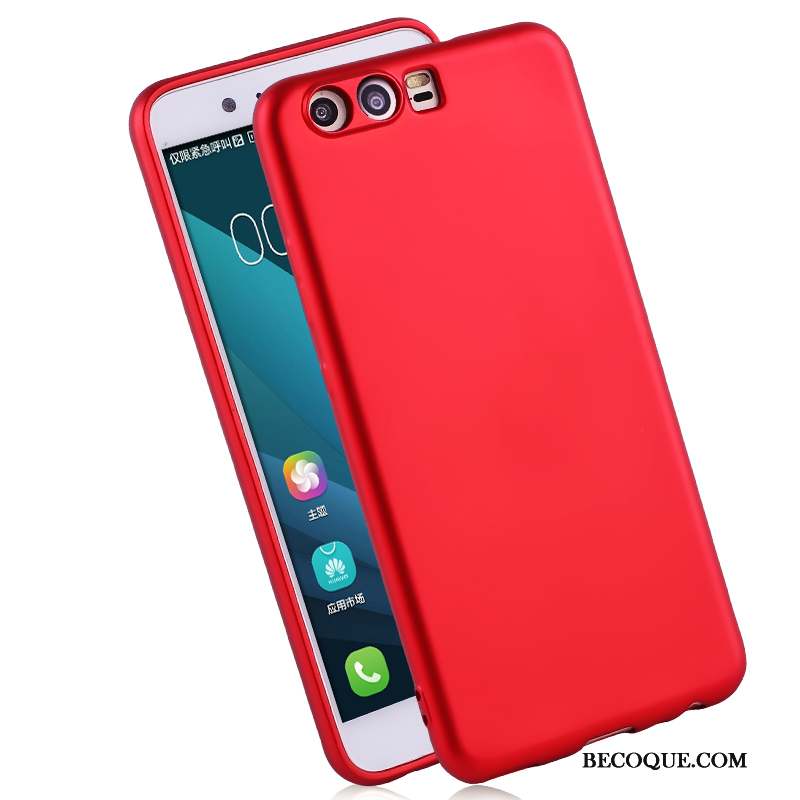 Huawei P10 Ornements Suspendus Tout Compris Coque De Téléphone Rouge Étui Protection