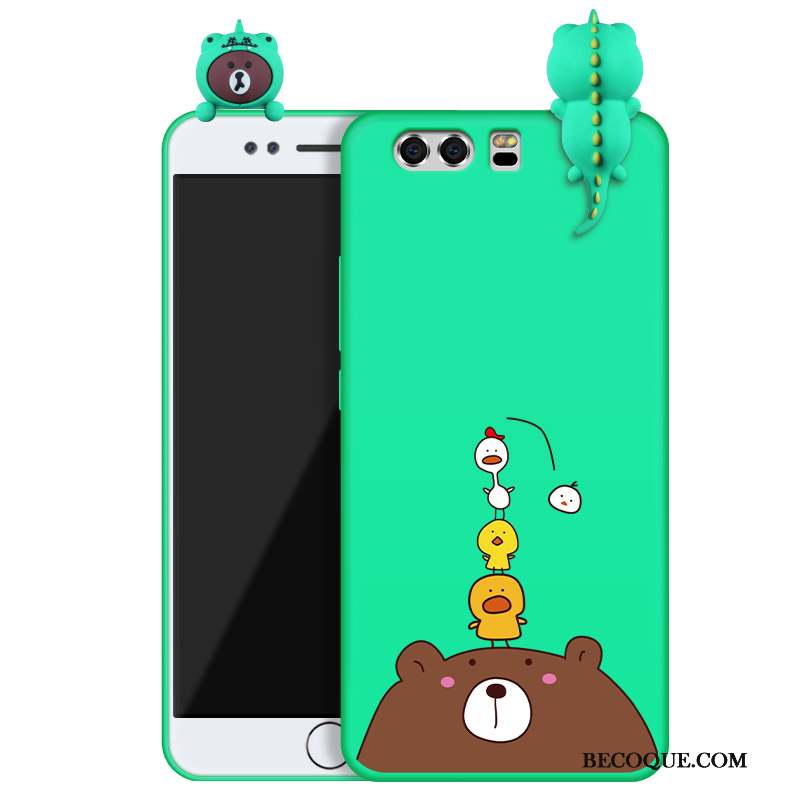 Huawei P10 Personnalité Coque De Téléphone Protection Vert Étui Silicone