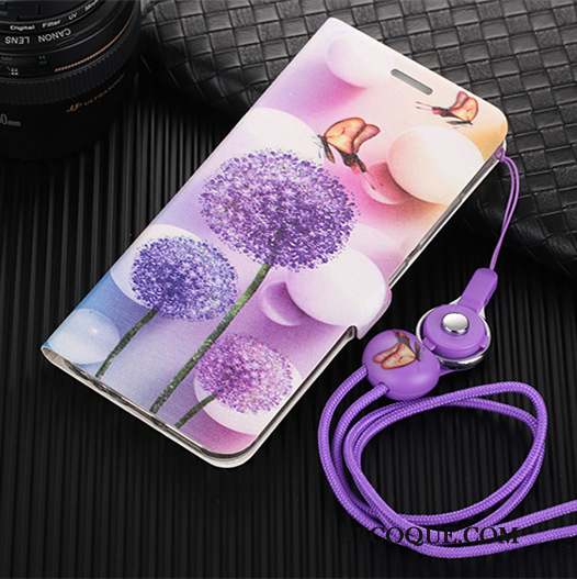 Huawei P10 Plus Charmant Coque De Téléphone Étui En Cuir Téléphone Portable Violet Protection