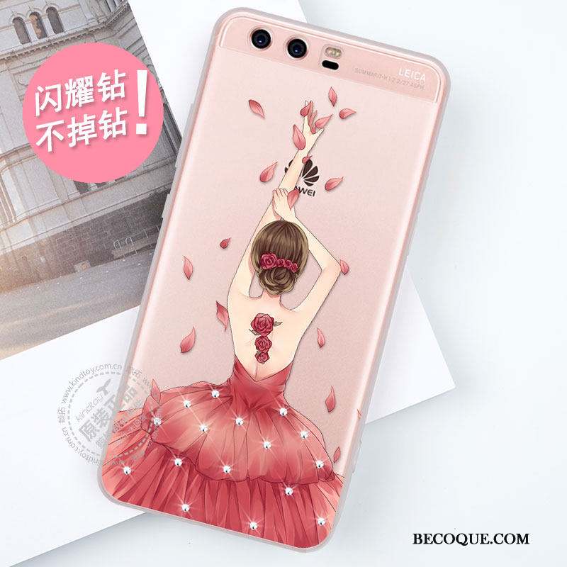 Huawei P10 Plus Coque De Téléphone Protection Personnalité Tout Compris Or Rose Tendance