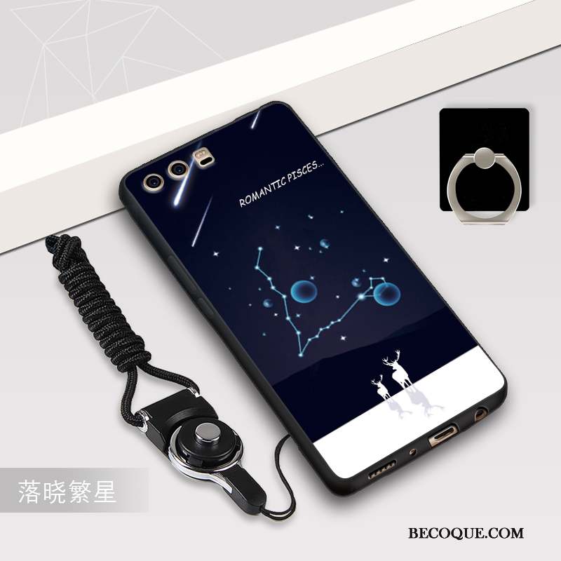 Huawei P10 Plus Coque Personnalité Silicone Ornements Suspendus Étui Incassable