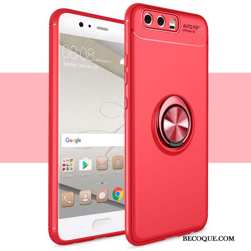 Huawei P10 Plus Incassable Coque De Téléphone Étui Silicone Rouge Fluide Doux