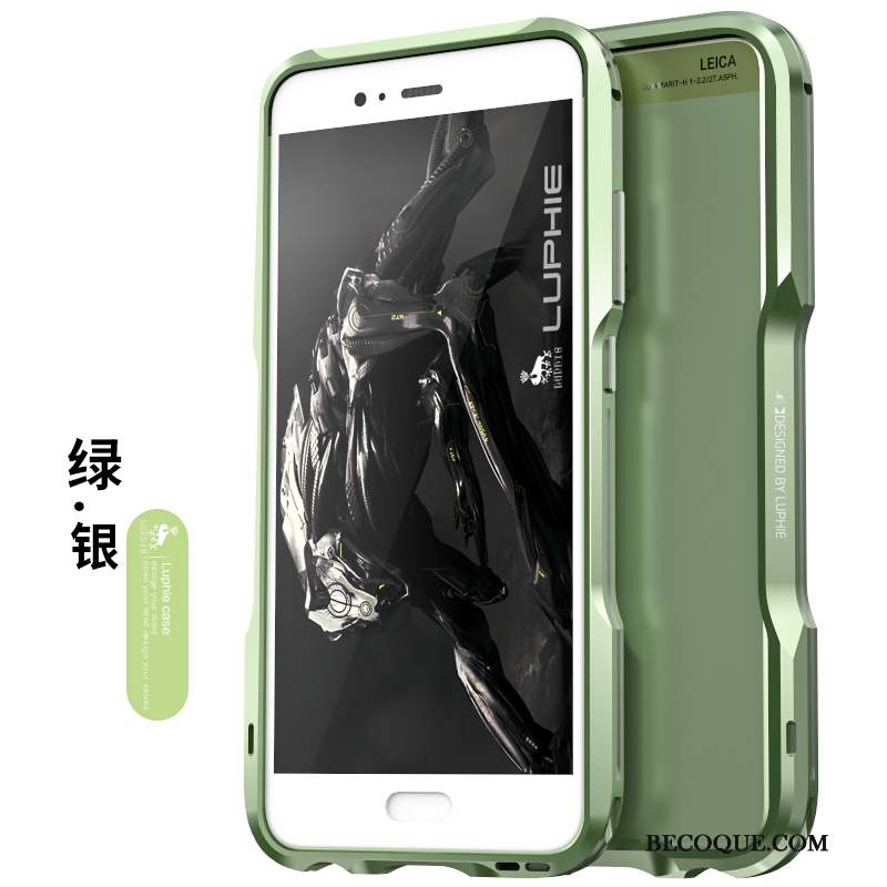 Huawei P10 Plus Protection Métal Vert Coque De Téléphone Étui Border