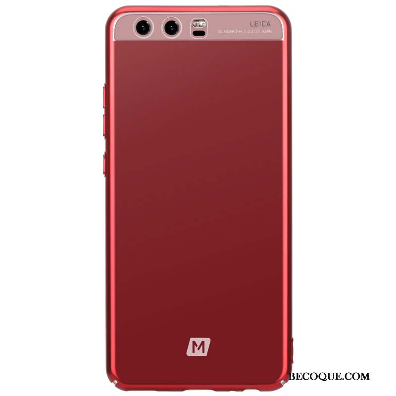 Huawei P10 Plus Protection Placage Tout Compris Coque De Téléphone Rouge Incassable