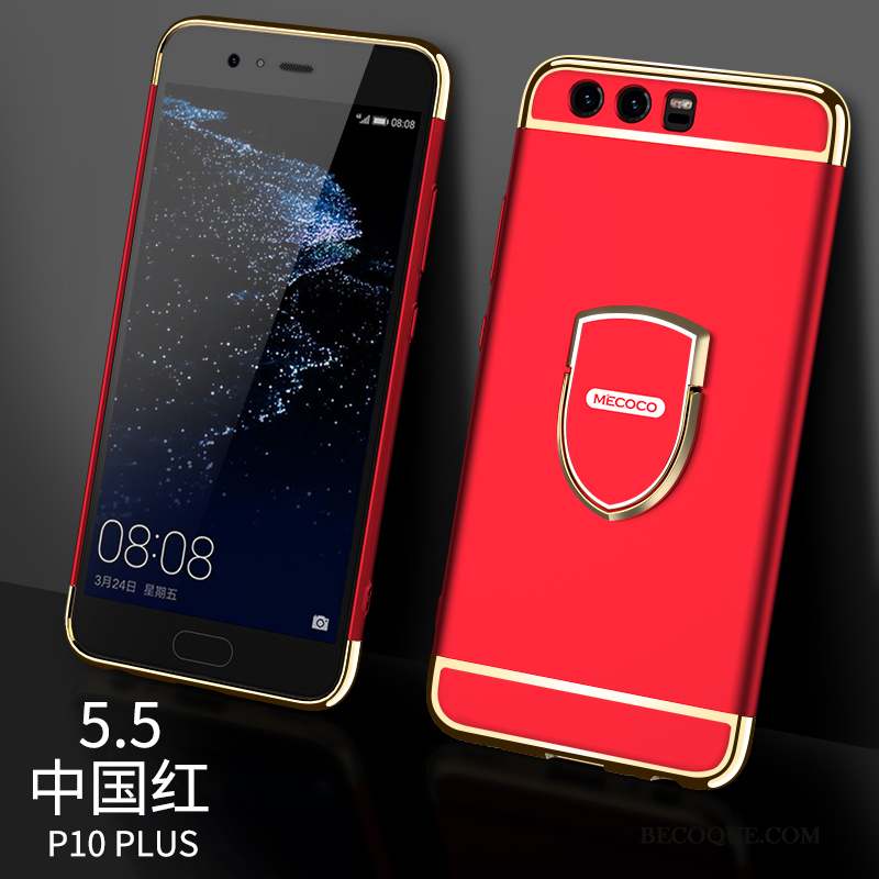Huawei P10 Plus Rouge Coque Difficile Très Mince Tout Compris Incassable