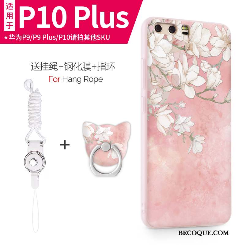 Huawei P10 Plus Très Mince Incassable Silicone Coque De Téléphone Étui Rose