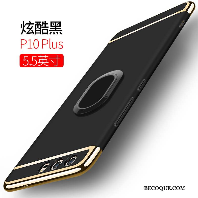Huawei P10 Plus Étui Créatif Coque De Téléphone Pu Noir