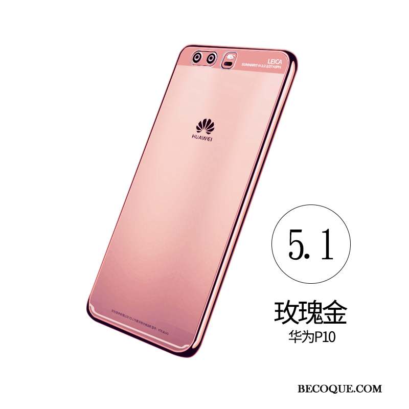 Huawei P10 Protection Créatif Coque Rose De Téléphone Fluide Doux