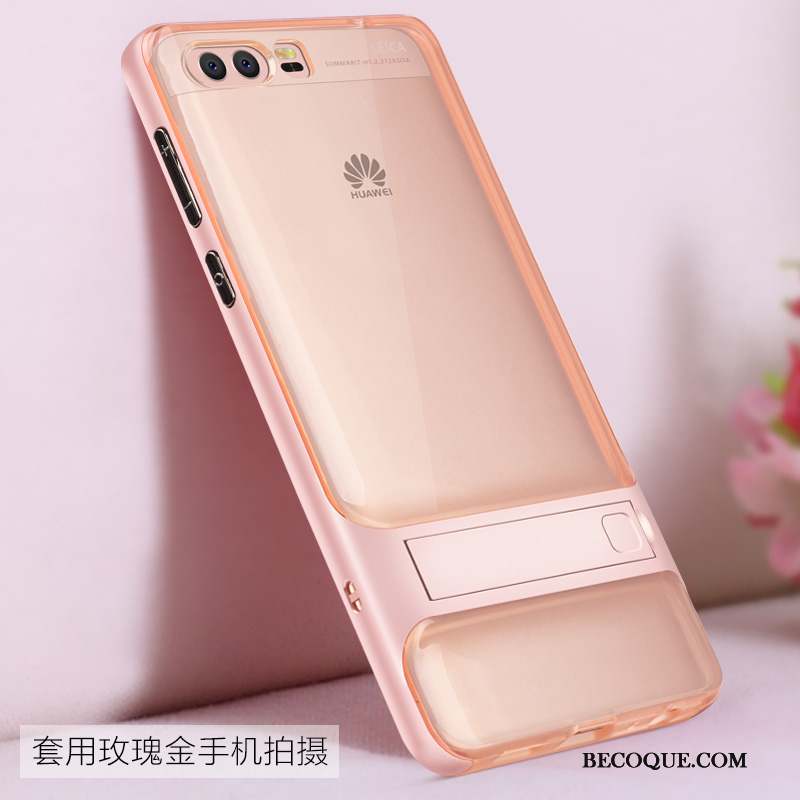 Huawei P10 Rose Fluide Doux Incassable Silicone Créatif Coque De Téléphone