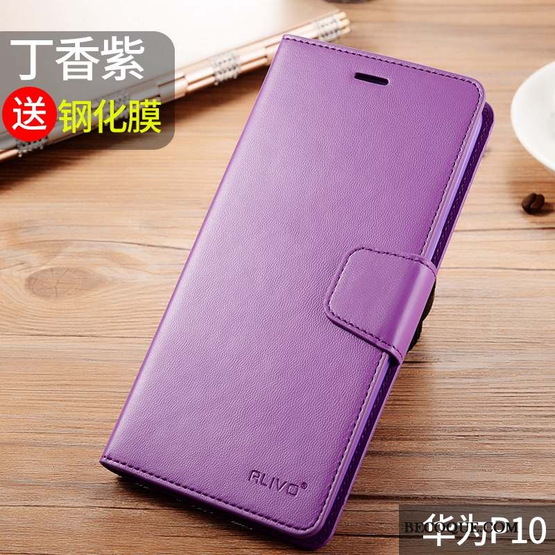 Huawei P10 Étui En Cuir Protection Coque En Silicone Fluide Doux Clamshell Multicolore