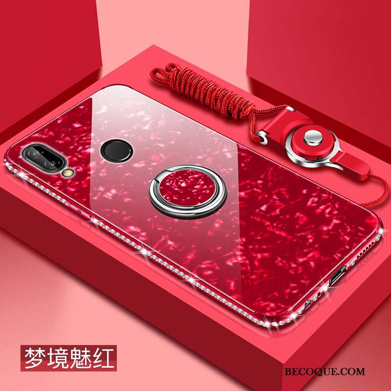 Huawei P20 Lite Coque Nouveau Rouge Personnalité Protection Mode Étui
