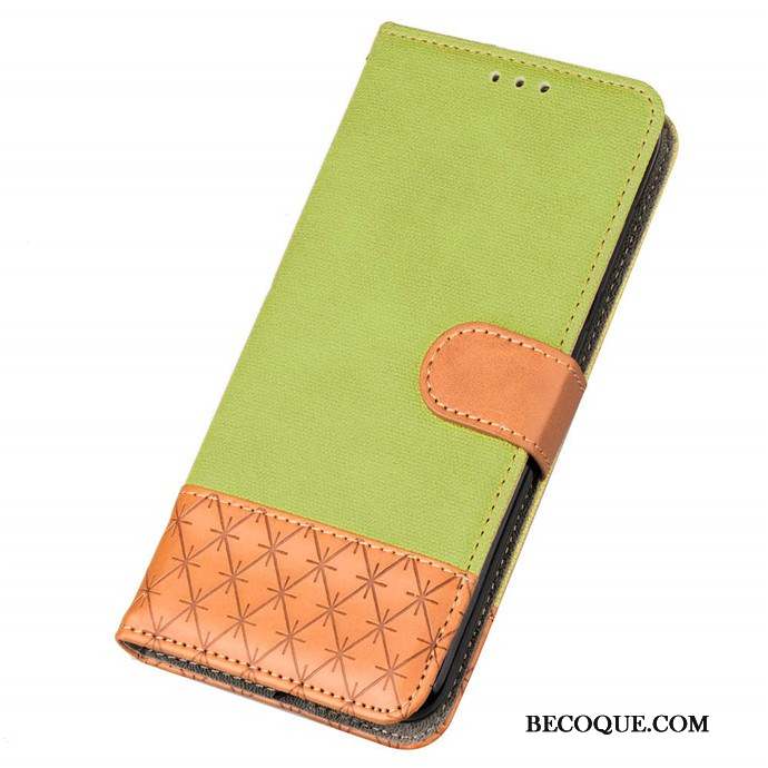 Huawei P20 Lite Coque Personnalité Étui En Cuir Vert Protection Incassable Carte