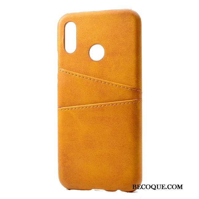 Huawei P20 Lite Coque Étui En Cuir Simple Couvercle Arrière Personnalité Protection Mode