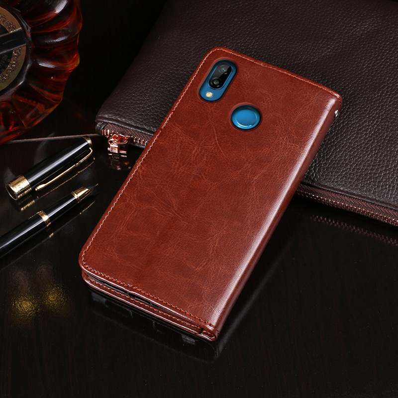 Huawei P20 Lite Housse Portefeuille Étui Coque De Téléphone Étui En Cuir Protection