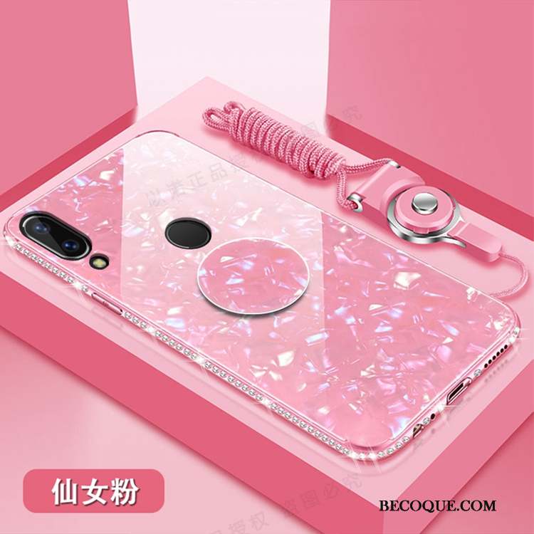 Huawei P20 Lite Incassable Strass Fluide Doux Coque De Téléphone Rose