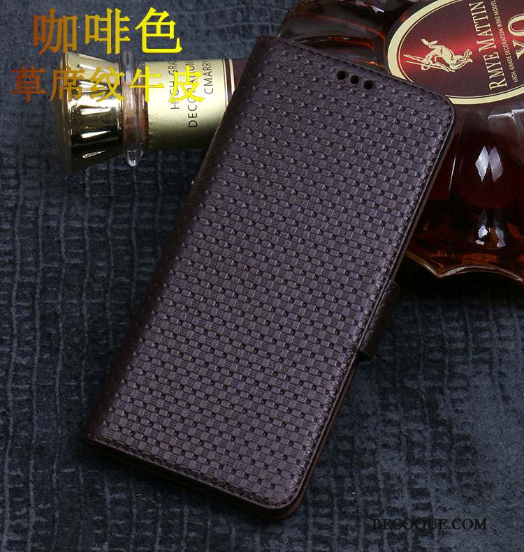 Huawei P20 Pro Coque Cuir Haut Marron Modèle Fleurie Classic Incassable Protection