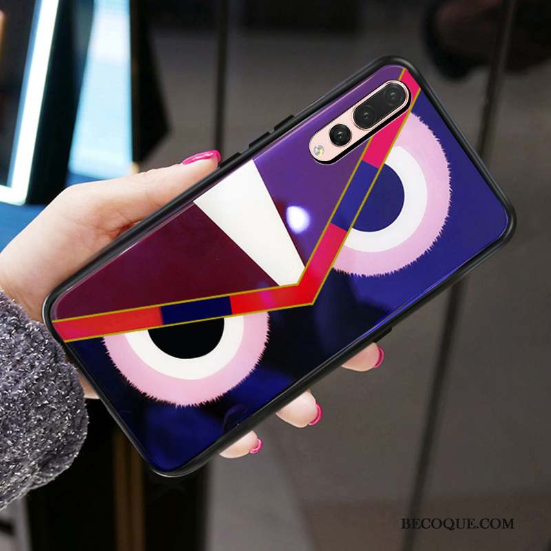 Huawei P20 Pro Coque Violet Difficile Ornements Suspendus Tendance Petit Miroir