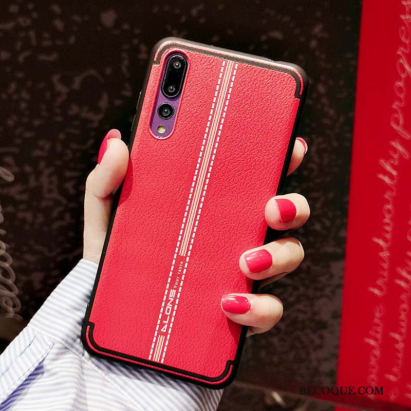 Huawei P20 Pro Silicone Modèle Fleurie Cuir Tendance Personnalisé Coque