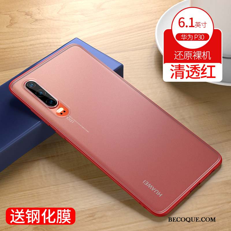 Huawei P30 Coque Marque De Tendance Protection Incassable Transparent Très Mince Étui