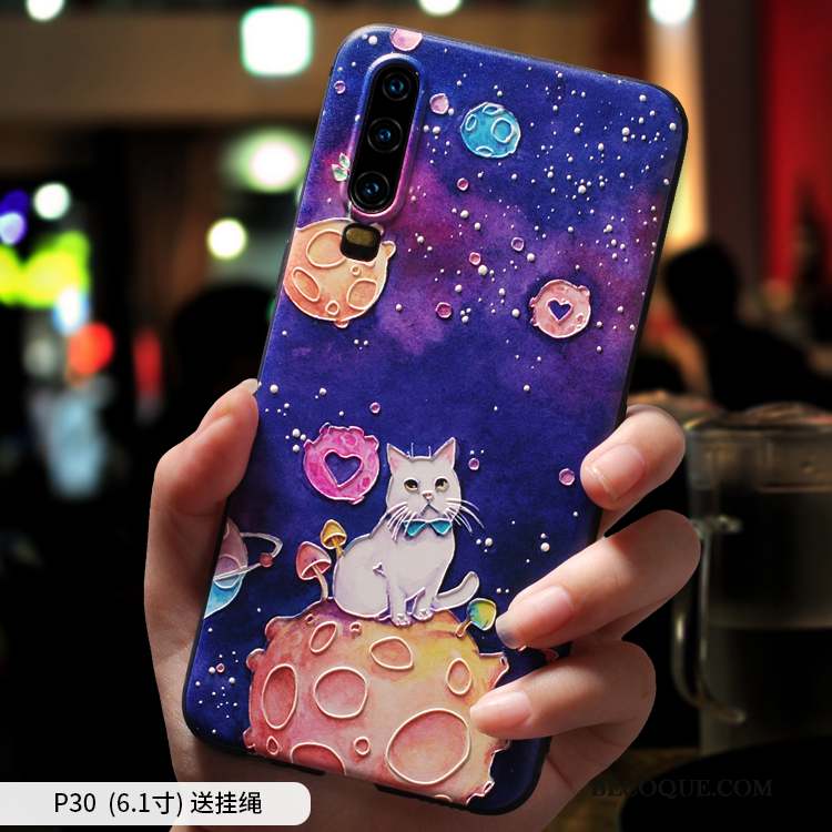 Huawei P30 Coque Nouveau Personnalité Dessin Animé Incassable Charmant Protection