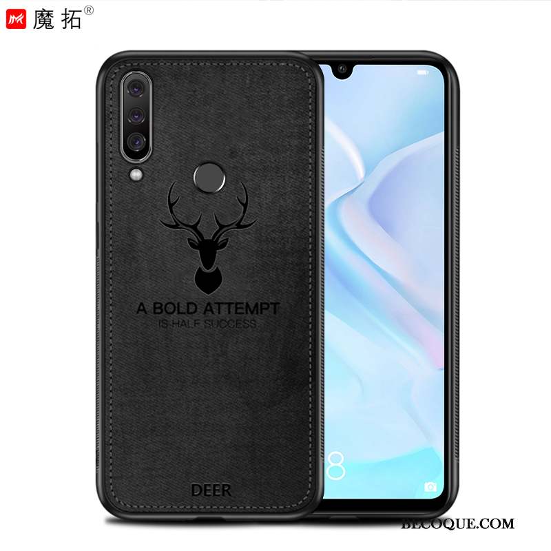 Huawei P30 Lite Coque De Téléphone Étui Modèle Fleurie Anneau Protection Noir