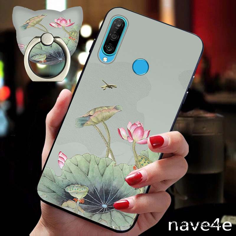 Huawei P30 Lite Coque Délavé En Daim Tout Compris Créatif Très Mince Incassable Marque De Tendance