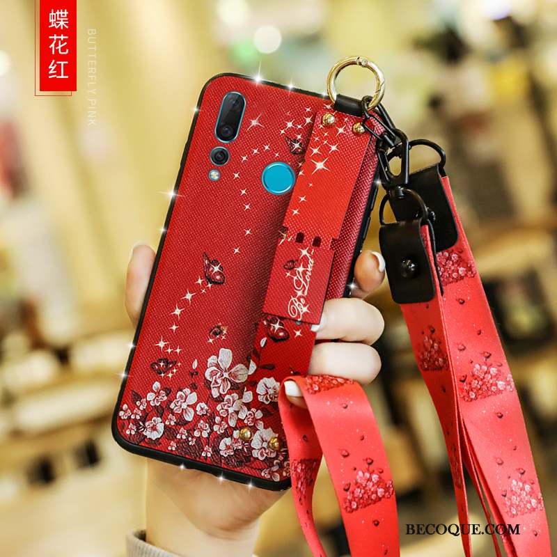 Huawei P30 Lite Personnalité Coque De Téléphone Rouge Tout Compris Créatif Ornements Suspendus