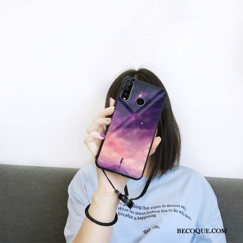 Huawei P30 Lite Simple Étui Créatif Coque De Téléphone Mois Luxe