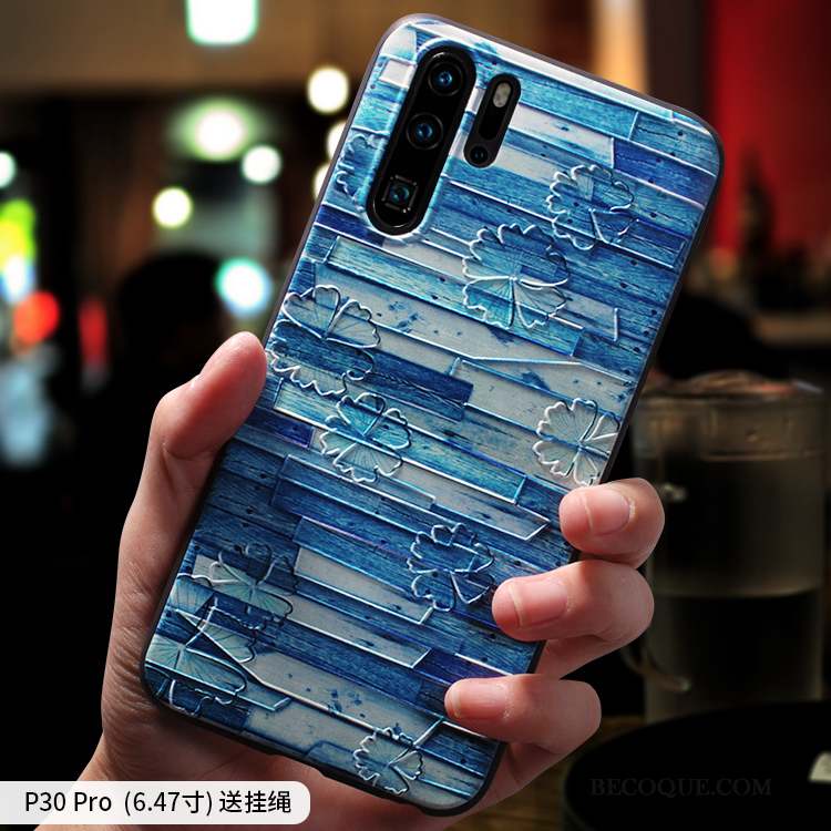 Huawei P30 Pro Coque Silicone Très Mince Personnalité Net Rouge Tout Compris Charmant